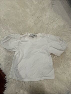 Sea New York White Puff Sleeve Top for Kids